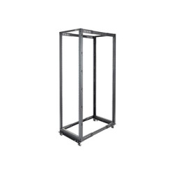 StarTech.com 42U 19" Open Frame Server Rack, 4 Post Adjustable Depth 23-41" Mobile, Free Standing Rolling Network Computer Equipment Data Rack, Dell PowerEdge, HP ProLiant ThinkServer - Adjustable Server Rack (4POSTRACK42) - Rozvadec stojanový - cerná - 42U - pro P N: CABSCREWM5B, CABSCREWSM5, CABSCREWSM5B, CABSCREWSM62, CABSCREWSM6B, CABSCRWS1224