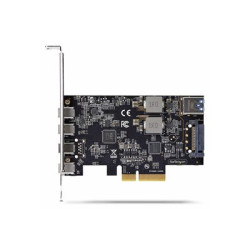 StarTech.com 5-Port USB PCIe Card, USB 3.2 10Gbps, PCI Express Card with 4x USB-C Ports, 1x USB-A Internal Port, USB PCIe Controller Card, Windows macOS Linux - USB adaptér - PCIe 3.0 x4 - USB-C 3.2 Gen 1 x 4 + USB 3.2 Gen 1 x 1 - cerná