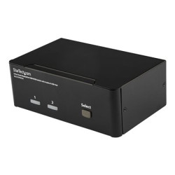 StarTech.com Dual Monitor DisplayPort KVM Switch - 2 Port - USB 2.0 Hub - Audio and Microphone - DP KVM Switch (SV231DPDDUA) - Prepínac KVM audio - 2 x KVM zvuk - 1 místní uživatel - desktop - pro P N: IM12D1500P, SVA12M2NEUA, SVA12M5NA