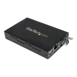 StarTech.com 1000 Mbps Gigabit Single-Mode Copper to Fiber Media Converter - Ethernet (1000Base-T) to LC Fiber Converter (ET1000S40LC2) - Konvertor médií s optickými vlákny - 1GbE - 1000Base-LX, 1000Base-SX, 1000Base-T - RJ-45 jednoduchý režim LC - až 40 km - 1310 nm - pro P N: SVA12M2NEUA, SVA12M5NA