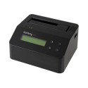 StarTech.com USB 3.0 Hard Drive Eraser Dock for 2.5" & 3.5" SATA IDE SSD HDD + mSATA & M.2 - Standalone Secure Erase Wiper & Sanitizer (SDOCK1EU3P) - Hard drive eraser - cerná - pro P N: SVA12M5NA