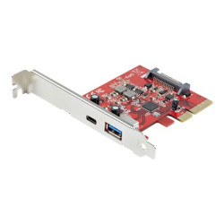 StarTech.com 2-Port 10Gbps USB-A & USB-C PCIe Card, USB 3.1 Gen 2 PCI Express Type C A Host Controller Card Adapter, USB 3.2 Gen 2x1 PCIe Desktop Expansion Add-On Card, Windows macOS Linux - Full Low-Profile - USB adaptér - PCIe 3.0 x4 - USB-C 3.1 x 1 + USB 3.1 Gen 2 x 1 - pro P N: S251BMU313, S251BPU313, S252BU313R