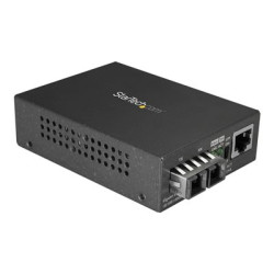 StarTech.com Multimode SC Fiber Media Converter for 10 100 1000 Network, 550m Range, Gigabit Ethernet, 850nm, Full Duplex Gigabit Ethernet Media Converter, Fiber Optic Media Converter - Ethernet Over Fiber (MCMGBSCMM055) - Konvertor médií s optickými vlákny - 1GbE - pres vláknová optika - 1000Base-SX, 100Base-TX, 1000Base-T - RJ-45 SC nekolik režimu - až 550 km - 850 nm