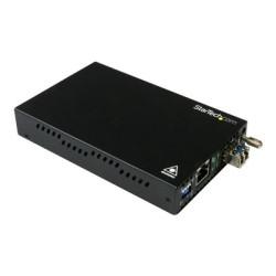 StarTech.com Singlemode (SM) LC Fiber Media Converter for 1Gbe Network - 10km - Gigabit Ethernet - 1310nm - with SFP Transceiver (ET91000SM10) - Konvertor médií s optickými vlákny - 1GbE - 100Base-LX, 1000Base-T - RJ-45 jednoduchý režim LC - až 10 km - 1310 nm - pro P N: SVA12M2NEUA, SVA12M5NA
