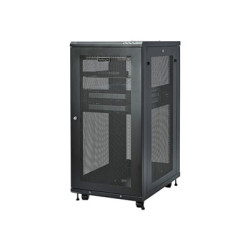 StarTech.com 24U Server Rack Cabinet, 4-Post Adjustable Depth (2" to 30") Network Equipment Rack Enclosure w Casters Cable Management Shelf Locking Dell PowerEdge, HP ProLiant ThinkServer - 24U Rack Cabinet (RK2433BKM) - Rozvadec stojanový skrín - 24U - 31"