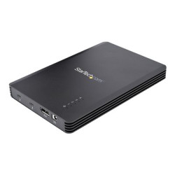 StarTech.com 4 Bay Thunderbolt 3 NVMe Enclosure, For M.2 NVMe Solid State Drives, 1x DisplayPort Video & 2x TB3 Downstream Ports, Up to 40Gbps, 72W Power Supply - 4 Bay M.2 SSD External Hard Drive Enclosure (M2E4BTB3) - Kryt úložište - M.2 - M.2 NVMe Card PCIe (NVMe) - Thunderbolt 3 - cerná