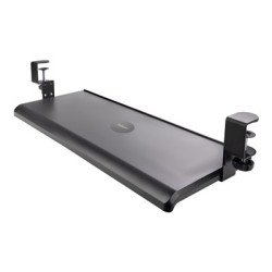 StarTech.com Under-Desk Keyboard Tray, Clamp-on Keyboard Holder, Supports up to 12kg (26.5lb), Sliding Keyboard and Mouse Drawer with C-Clamps, Height Adjustable Keyboard Tray - Black - Ergonomic Keyboard Tray (KEYBOARD-TRAY-CLAMP1) - Keyboard tray - montáž pod stul - cerná