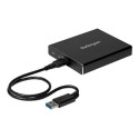 StarTech.com Dual-Slot Hard Drive Enclosure for M.2 SATA SSDs - USB 3.1 (10Gbps) - Aluminum - M.2 to SATA - Raid Drive Enclosure (SM22BU31C3R) - Flashové úložište - 2 zásuvky - USB 3.1 (externí) - pro P N: TBLT3MM1MA, TBLT3MM2M, TBLT3MM2MA