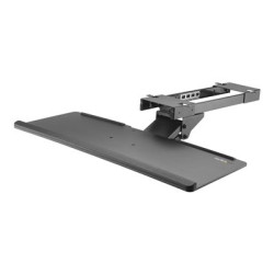StarTech.com Under Desk-Mount Keyboard Tray - 26.4? Wide - Adjustable - Ergonomic Slide-Out Keyboard Shelf with Tilt and Swivel (KBTRAYADJ) - Zásuvka pro klávesnici - montáž pod stul - cerná - pro P N: ARMBARDUOV, ARMBARTRIO2, ARMDUALSS, ARMDUALV, LTRISERP, MONSTADJDL, MONSTADQI