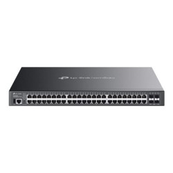 TP-Link Omada SG5452XMPP V1 - Přepínač - L3 Lite - řízený - 48 x 10 100 1000 + 4 x 10Gb Ethernet SFP+ - Lze montovat do rozvaděče - PoE++ (770 W) - pro TP-Link MC200CM, MC210CS, TL-MC210CS, TL-SM331T