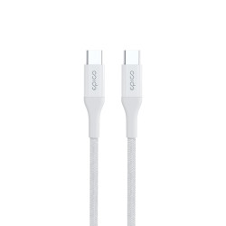 Epico Braided PD Cable 1,2m USB-C to USB-C - bílá