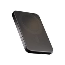 ZENS Pro 1 - Bezdrátová power banka - slim - 5000 mAh - 15 Watt - na kabelu: USB-C - cerná
