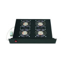Triton 19\'\' ventilační jednotka 4x ventilátor 2U, 19\'\' horizontální ventilační jednotka 4x ventilátor 2U