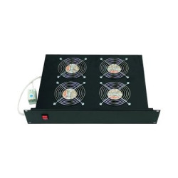 Triton 19'' ventilační jednotka 4x ventilátor 2U, 19'' horizontální ventilační jednotka 4x ventilátor 2U