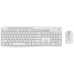 Logitech set MK295 Bezdrátová klávesnice + myš 2.4GHz USB přijímač US bílý