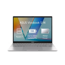 ASUS Vivobook S14 - Ryzen 7 260 16GB 1TB SSD 14" WUXGA IPS 2y PUR Win 11 Home stříbrná