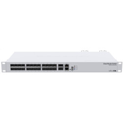 MikroTik Cloud Router Switch CRS326-24S+2Q+RM, 650MHz CPU, 64MB, 1x10 100, 24x10G, 2x40G, USB vč. L5
