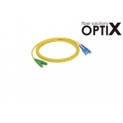 OPTIX E2000 APC-SC optický patch cord 09 125 1m G657A