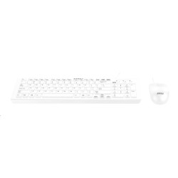 MSI set klávesnice a myši SK9626W, drátová, CZ SK lokalizace, bílá