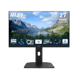 MSI LCD PRO MP275QPG, 27" 2560x1440, IPS, 100Hz, 4ms, VESA 100x100mm, N A, Black