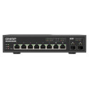 QNAP switch QSW-L3208-2C6T (6x 10GbE port, 2x 10G SFP+ NBASE-T Combo, Lite Managed)