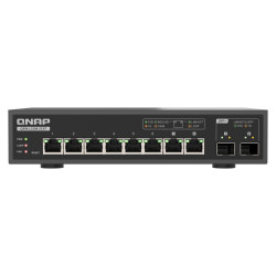 QNAP switch QSW-L3208-2C6T (6x 10GbE port, 2x 10G SFP+ NBASE-T Combo, Lite Managed)