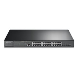 TP-Link JetStream TL-SG3428XMP V3.6 - Přepínač - L2+ - řízený - 24 x 10 100 1000 (PoE+) + 4 x 10 Gigabit SFP+ - Lze montovat do rozvaděče - PoE+ (384 W)