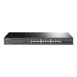 TP-Link JetStream TL-SG2428P V5 - Přepínač - L2+ - inteligentní - 24 x 10 100 1000 (PoE+) + 4 x gigabitů SFP - Lze montovat do rozvaděče - PoE+ (250 W)
