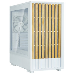 Zalman skříň P10 Namu miniT 3x120mm fan USB 3.0 USB-C dřevěné doplňky bílá