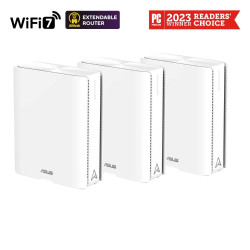 ASUS ZenWifi BQ16 3-pack, WiFi7 Extendable Router, AiMesh, 2x WAN LAN, 3x LAN, 1x USB 3.0