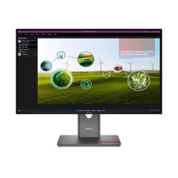 Lenovo LCD P27q-40 27" IPS 2560x1440 6ms HDMI DP 4xUSB Výškově nastavitelný Pivot Vesa Černá