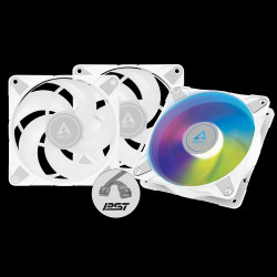 ARCTIC P12 PWM PST A-RGB 0dB – 120mm Pressure optimized case fan | PWM controlled speed with PST Whi