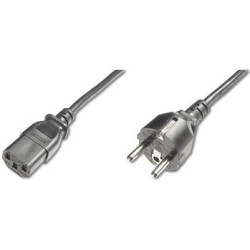 PremiumCord Kabel síťový 230V k počítači 2m , přímý