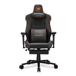 COUGAR herní židle ARMOR EVO M - černá oranžová - s podnožkou