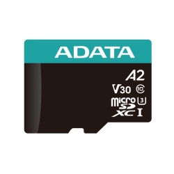 ADATA MicroSDXC karta 256GB Premier Pro UHS-I V30S (R:100 W:80 MB s) + SD adaptér