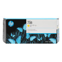 HP Ink Cartridge 738 Yellow 300 ml
