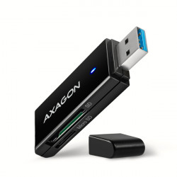 AXAGON CRE-S2N, USB-A 3.2 Gen 1 - SUPERSPEED čtečka karet, 2-slot & lun SD microSD, podpora UHS-I