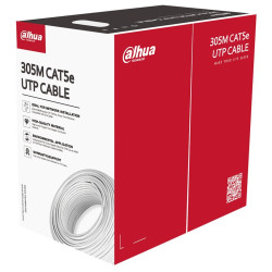 Dahua kabel UTP, Cat5e, drát, 4pár, Dca (balení 305m)