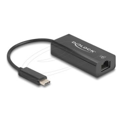 Delock - Sítový adaptér - USB-C - 10 100 Ethernet x 1 - cerná