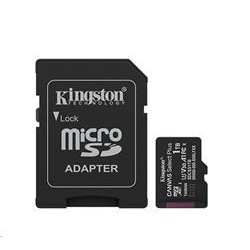 Kingston paměťová karta 1TB Canvas Select Plus Gen 3 microSDXC 150R A1 C10 Card + ADP