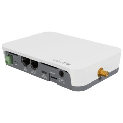 MikroTik KNOT LR8G kit, LoRa Gateway, CAT-M NB, Bluetooth, GPS, 2x LAN, 1x SIM, microUSB, 2.4 GHz b g n, L4