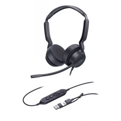 Yealink UH42 Dual UC USB-C A, drátová náhlavní