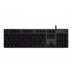 Logitech Gaming G512 - Klávesnice - podsvícení - USB - US mezinárodní - klávesový spínač: GX Blue - uhlík