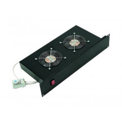 Triton - Větrání skříně - s 2 chladicí ventilátory - AC 230 V - RAL 7035 - 2U