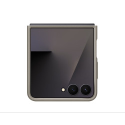 Samsung Ochranný kryt z veganské kůže Flip7 Taupe
