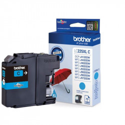 BROTHER inkoustová náplň LC-225XLC Azurová 1200 stran