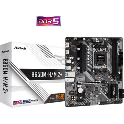 ASRock MB Sc AM5 B650M-H M.2+, AMD B650, 2xDDR5, 1xDP, 1xHDMI, mATX