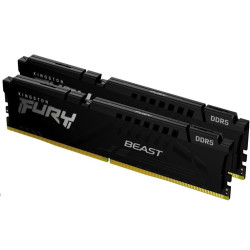 KINGSTON DIMM DDR5 64GB (Kit of 2) 5600MT s CL40 FURY Beast Černá