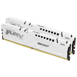 KINGSTON DIMM DDR5 64GB (Kit of 2) 6000MT s CL30 ECC FURY Beast XMP Bílá