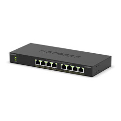 NETGEAR 300 Series GS308LP - Prepínac - essentials - nerízený - 8 x 10 100 1000 (PoE+) - desktop, pro pripevnení na zed - PoE+ (60 W)